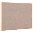 Tableau tissus gris cadre bois 60 x 90cm