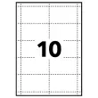 200 Planches badges imprimables - 9 x 5,4 cm - Avery