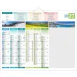 Calendrier banque Bouchut 4 saisons effa&ccedil;able 12 mois - 55 x 43 cm 