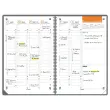 Agenda Oxford International A4 160p 1 sem/2 pages 2027 - Noir