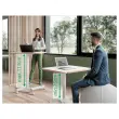 Bureau assis-debout compact - R&eacute;glage pneumatique - LEITZ Ergo 
