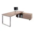 Bureau direction Florence cr&eacute;dence - pieds chrome 