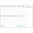 Agenda semainier Exacompta Horizons 27 S&eacute;same - 21x27cm - Bleu 