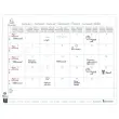 Calendrier mensuel sur plaque 27,5 cm x 30,5 cm EASYCAL - Mini labo