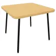 Table basse 55 x 55 pied noir 
