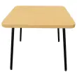 Table basse 55 x 55 pied noir 