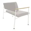 Sofa 2 places beige/gris 