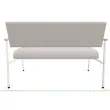 Sofa 2 places beige/gris 