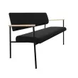 Sofa 2 places noir