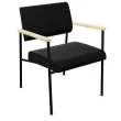 Fauteuil accueil noir 
