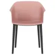 Fauteuil polypro intérieur/ extérieur rose