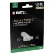 Clé USB double connectique 2.0 USB-A/USB-C 128Go - EMTEC