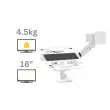 Support PC portable pour bras Tallo - blanc