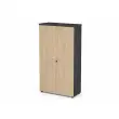 Armoire haute MILAN - 90 x 46 x 200 cm - Ch&ecirc;ne 