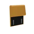 Fauteuil HIZIA - Simili cuir - Jaune - Alba