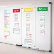 Cartes magnétiques pour tableau Scrum - 3 colonnes - Djois