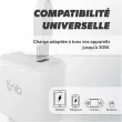 Chargeur USB-C - 30W - Blanc - T'nB 