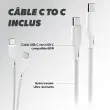 Chargeur USB-C - 30W - Blanc - T'nB 