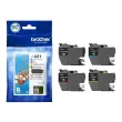 PACK 4 CARTOUCHES JET D'ENCRE BROTHER LC421 - BROTHER