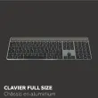 Clavier solaire - Sans fil - Azerty - Noir - Mobility Lab