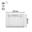 Classeur d’affichage - 4 anneaux - Aluminium - Djois