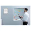 100 Fiches T pour planning - Taille 2 - Argent - Nobo 