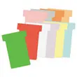 100 Fiches T pour planning - Taille 2 - Orange - Nobo