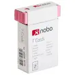 100 Fiches T pour planning - Taille 2 - Rose - Nobo