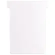 100 Fiches T pour planning - Taille 3 - Blanc - Nobo