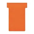 100 Fiches T pour planning - Taille 3 - Orange - Nobo 