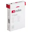 100 Fiches T pour planning - Taille 3 - Rouge - Nobo 