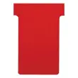 100 Fiches T pour planning - Taille 3 - Rouge - Nobo 