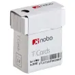 100 Fiches T pour planning - Taille 1,5 - Blanc - Nobo 