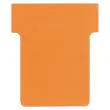 100 Fiches T pour planning - Taille 1,5 - Orange - Nobo