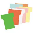 100 Fiches T pour planning - Taille 1,5 - Rouge - Nobo 