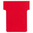 100 Fiches T pour planning - Taille 1,5 - Rouge - Nobo 