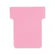 100 Fiches T pour planning - Taille 1,5 - Rose - Nobo 