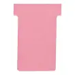 100 Fiches T pour planning - Taille 1,5 - Rose - Nobo 
