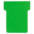 100 Fiches T pour planning - Taille 1,5 - Vert - Nobo 