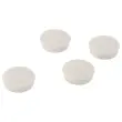 4 Aimants ronds - &Oslash; 32 mm - Blanc 