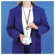 10 Enrouleurs porte-badges - Lacet noir - AVERY 