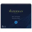 8 Cartouches longues internationales pour stylo plume - Bleu - WATERMAN