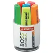6 Surligneurs BOSS ORIGINAL - Pointe biseautée - Coloris assortis - STABILO