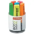 6 Surligneurs BOSS ORIGINAL - Pointe biseautée - Coloris assortis - STABILO