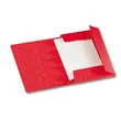 Chemise 3 rabats et &eacute;lastique A3 - Rouge - EXACOMPTA 