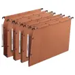 25 Dossiers suspendus pressions - Pour armoires - Fond 50 mm - Orange - ELBA