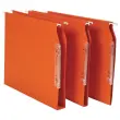 25 Dossiers suspendus pour armoire en kraft recyclé - Orange - 15 mm