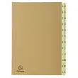 Trieur alphabétique kraft - 24 compartiments - Havane - EXACOMPTA