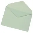 1000 enveloppes élections vert menthe - patte non gommée - 90x140mm - GPV