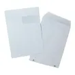 250 Pochettes blanches autocollantes avec fen&ecirc;tre - 229x324 mm - GPV Everyday 